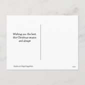 Kerstgouden koortsnavelstaarhond slaapt onder de b feestdagenkaart (Achterkant)