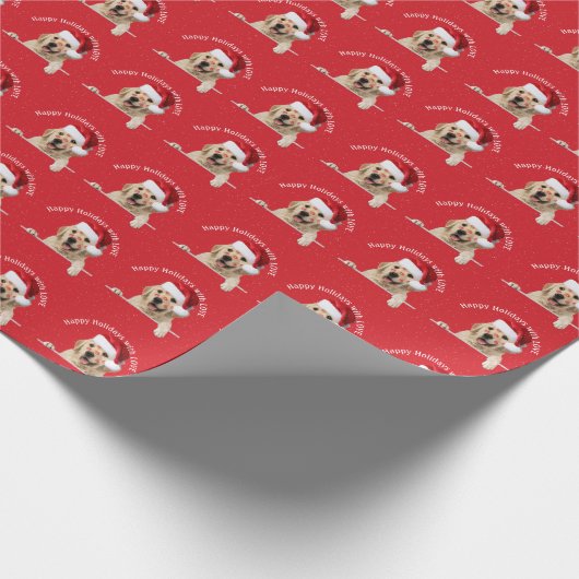 Kerstgouden lippenstift met een kruidenierslippens cadeaupapier (Hoek)