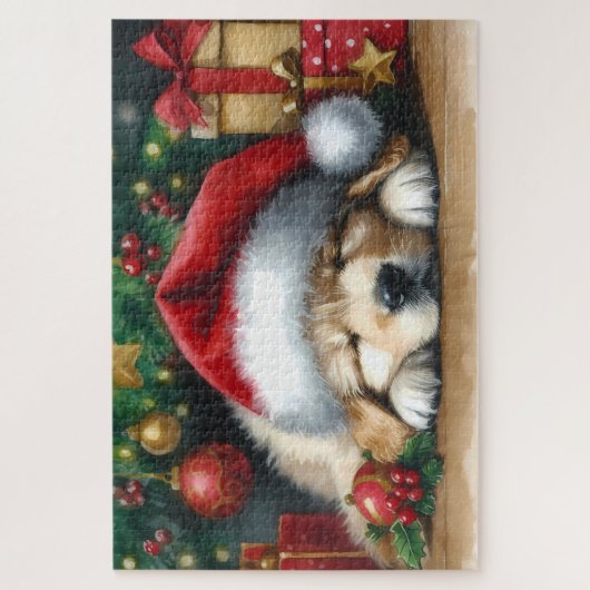 kerstgouden reckettingen legpuzzel (Verticaal)