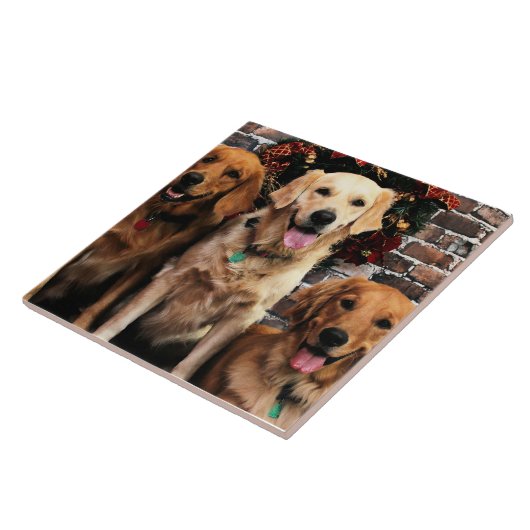 Kerstgouden reclameter Bella Darby #50 Tegeltje (Zijkant)