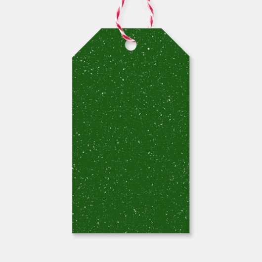 kerstgouden reclametraal in sneeuwvlokken cadeaulabel (Achterkant)