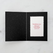 Kerstgouden rector in het lijst van touw feestdagen kaart (Binnen)