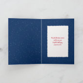 Kerstgouden rector in het lijst van touw feestdagen kaart (Binnen)