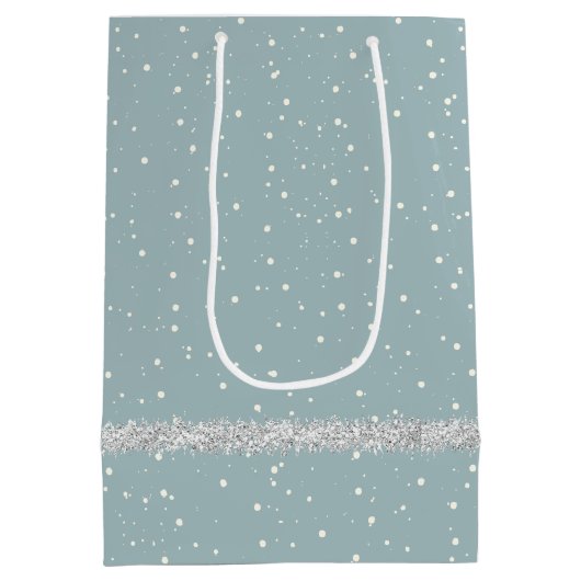 Kerstgouden rector met lipstick Kisses me Medium Cadeauzakje (Achterkant)