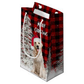 kerstgouden rector op buffelplaat klein cadeauzakje (Voorkant Gekanteld)