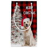 kerstgouden rector op buffelplaat klein cadeauzakje (Voorkant)