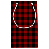 Kerstgouden rector op een schaal klein cadeauzakje (Achterkant)