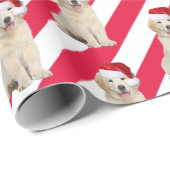 Kerstgouden rector op stapes cadeaupapier (Rol Hoek)