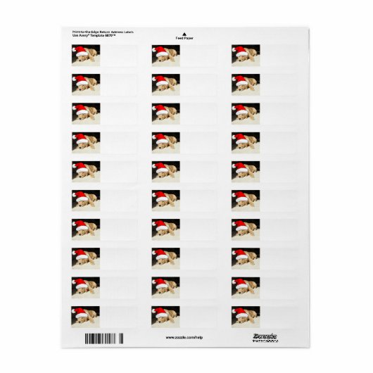 kerstgouden recup etiket (Full Sheet)