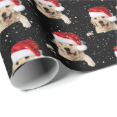 Kerstgouden recuperator in sneeuwvlokken cadeaupapier (Rol Hoek)