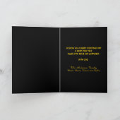 Kerstgouden rendieren zwarte feestdagen (Binnen)