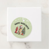 KerstGouden Retriever Bedankjes Labels (In situ)