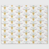 KerstGouden Retriever Cadeaupapier (Vlak)