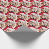 KerstGouden Retriever Cadeaupapier (Hoek)
