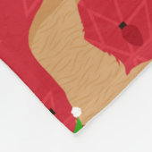 KerstGouden Retriever Fleece Deken (Hoek)