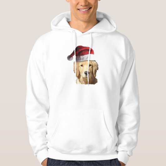 KerstGouden Retriever Hoodie (Voorkant)