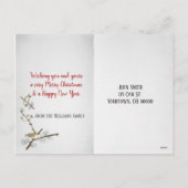 KerstGouden Retriever in Retro Truck Feestdagenkaart (Achterkant)