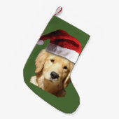 KerstGouden Retriever Kleine Kerstsok (Voorkant (Hangend))