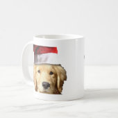 KerstGouden Retriever Koffiemok (Voorkant links)