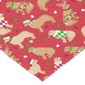 KerstGouden Retriever Korte Tafelloper (Hoek)