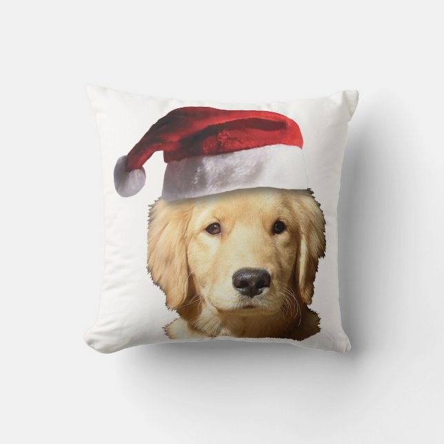KerstGouden Retriever Kussen (Voorkant)