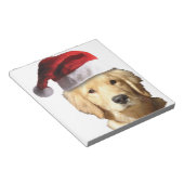 KerstGouden Retriever Notitieblok (Schuin)