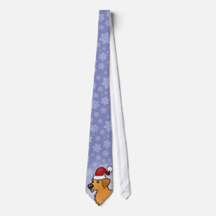 KerstGouden Retriever Stropdas