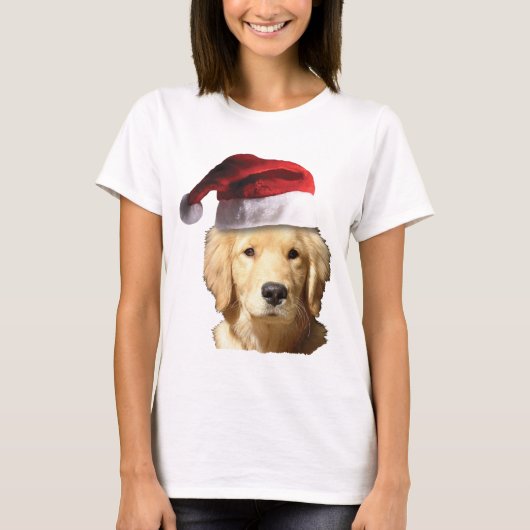 KerstGouden Retriever T-shirt (Voorkant)