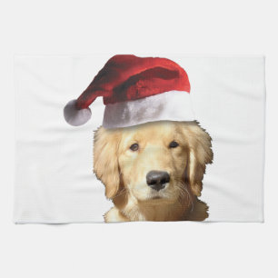 KerstGouden Retriever Theedoek