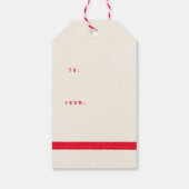 kerstgouden rugleuning met grote adem voor Label Cadeaulabel (Achterkant)