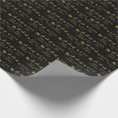 kerstgouden sneeuwscooters voor het rapen van papi cadeaupapier (Hoek)