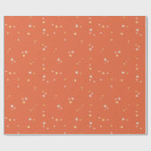 Kerstgouden ster feestelijke moderne Feestdagen Cadeaupapier (Vlak)