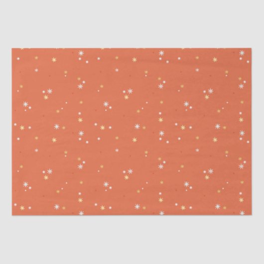 Kerstgouden ster feestelijke moderne Feestdagen Tissuepapier (Voorkant)