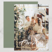 Kerstgouden ster: foto's op feestdag (Voorkant / Achterkant)