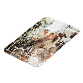 Kerstgouden ster: foto's op feestdag magneet (Linkerzijde)