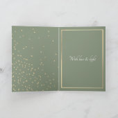 Kerstgouden ster met foto's met kerstkaart kaart (Binnen)