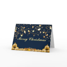 Kerstgouden sterren, Baubles, Boom en Bericht