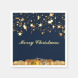 Kerstgouden sterren, Baubles, Boom en Bericht Servet