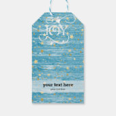 Kerstgouden sterren cadeaulabel (Achterkant)