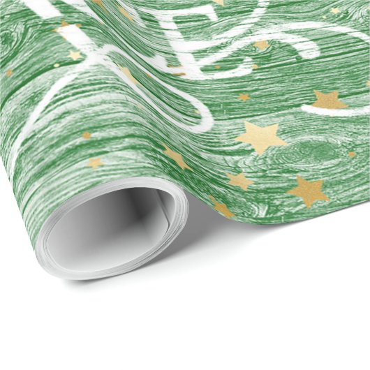 Kerstgouden sterren cadeaupapier (Rol Hoek)