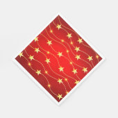Kerstgouden sterren servet (Hoek)