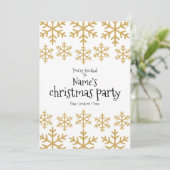 Kerstgoudfeest Kaart (Staand voorkant)