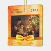 Kerstgoudfotoserie Keramisch Ornament (Links)