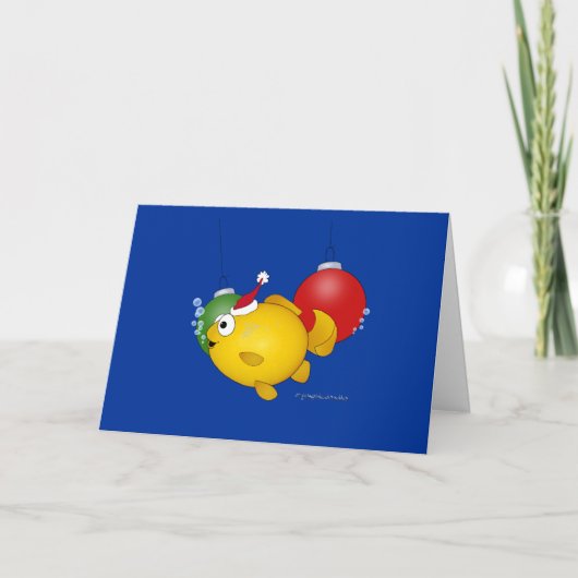 Kerstgoudvis! Feestdagen Kaart (Voorkant)