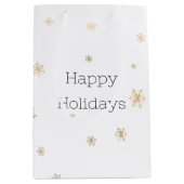 kerstgoudvlekken medium cadeauzakje (Voorkant)