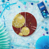 Kerstgoudzalen Papieren Bordje (Feest)