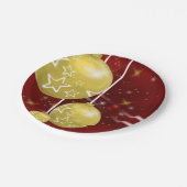 Kerstgoudzalen Papieren Bordje (Gekanteld)