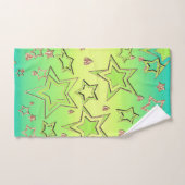 Kerstgradiënt glitter shine confetti sterren bad handdoek (Handdoek)