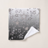 Kerstgradiënt glitter shine confetti sterren bad handdoek (Wasdoekje)
