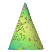 Kerstgradiënt glitter shine confetti sterren feesthoedjes (Rechts)